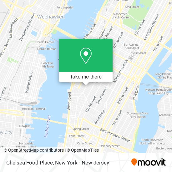 Mapa de Chelsea Food Place