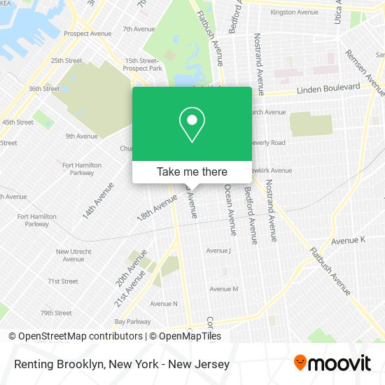 Renting Brooklyn map