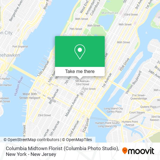 Mapa de Columbia Midtown Florist (Columbia Photo Studio)