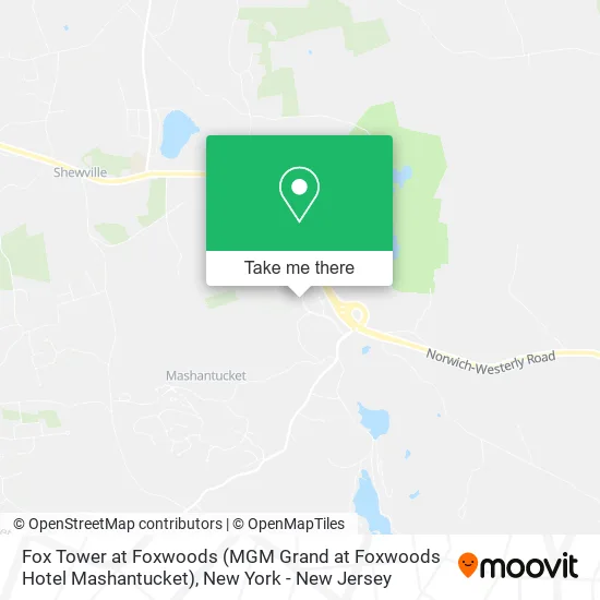 Fox Tower at Foxwoods (MGM Grand at Foxwoods Hotel Mashantucket) map