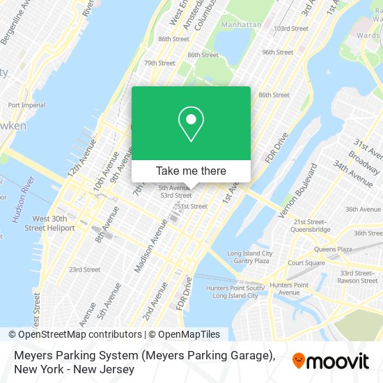 Mapa de Meyers Parking System (Meyers Parking Garage)