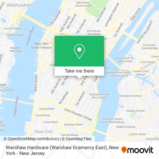 Warshaw Hardware (Warshaw Gramercy East) map