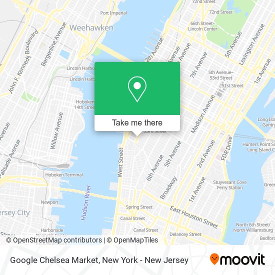 Google Chelsea Market map