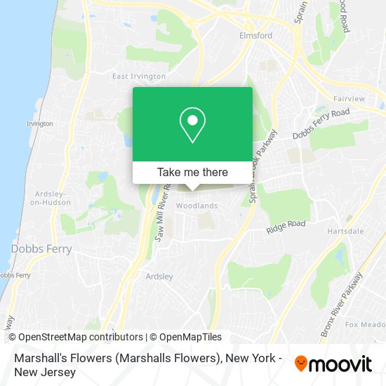 Marshall's Flowers (Marshalls Flowers) map