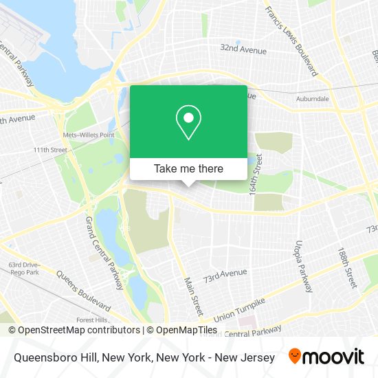 Mapa de Queensboro Hill, New York