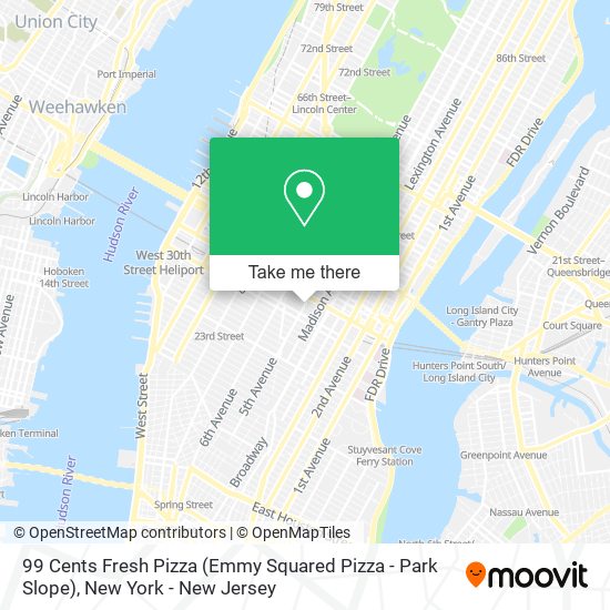 99 Cents Fresh Pizza (Emmy Squared Pizza - Park Slope) map