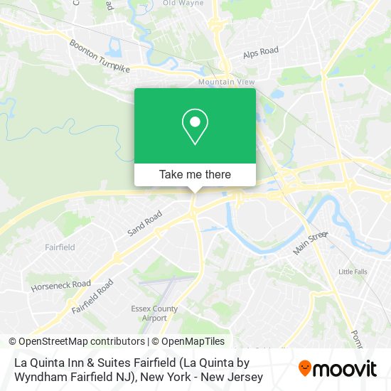 Mapa de La Quinta Inn & Suites Fairfield (La Quinta by Wyndham Fairfield NJ)