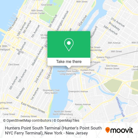 Hunters Point South Terminal (Hunter's Point South NYC Ferry Terminal) map