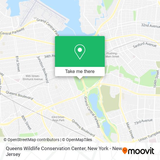 Queens Wildlife Conservation Center map