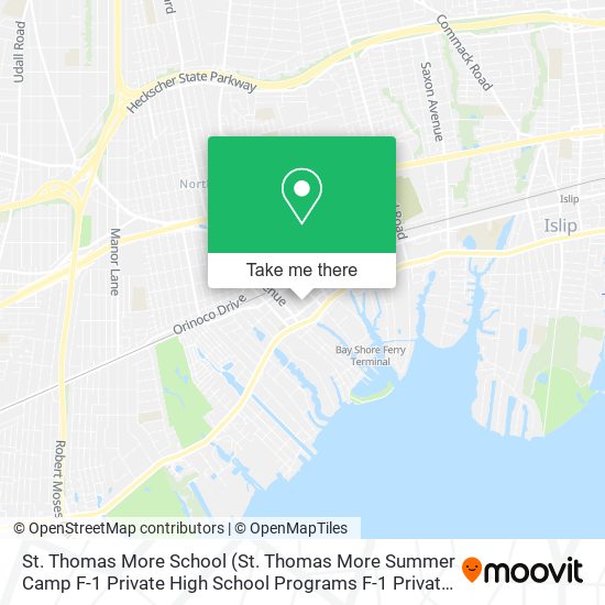 St. Thomas More School map