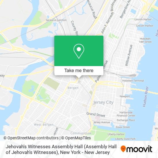 Jehovah's Witnesses Assembly Hall map