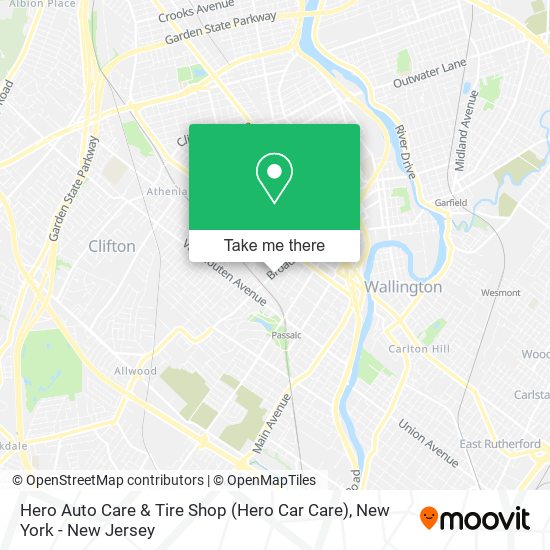 Mapa de Hero Auto Care & Tire Shop (Hero Car Care)