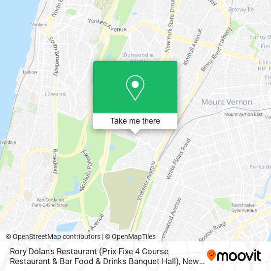 Rory Dolan's Restaurant (Prix Fixe 4 Course Restaurant & Bar Food & Drinks Banquet Hall) map