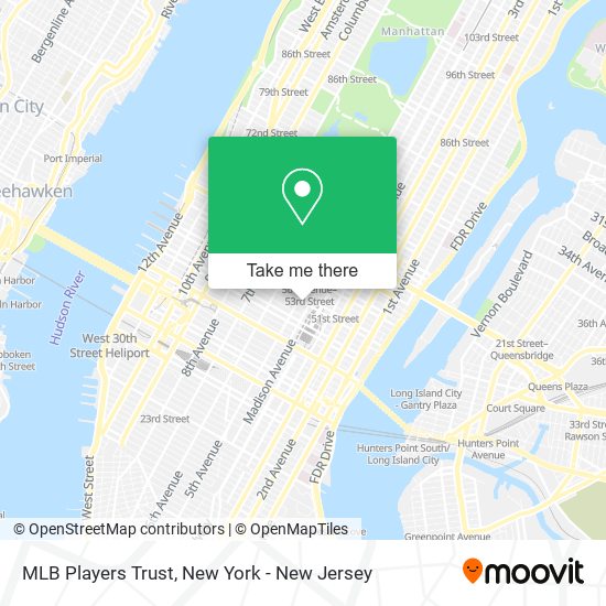 Mapa de MLB Players Trust