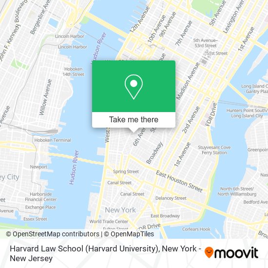 Mapa de Harvard Law School (Harvard University)