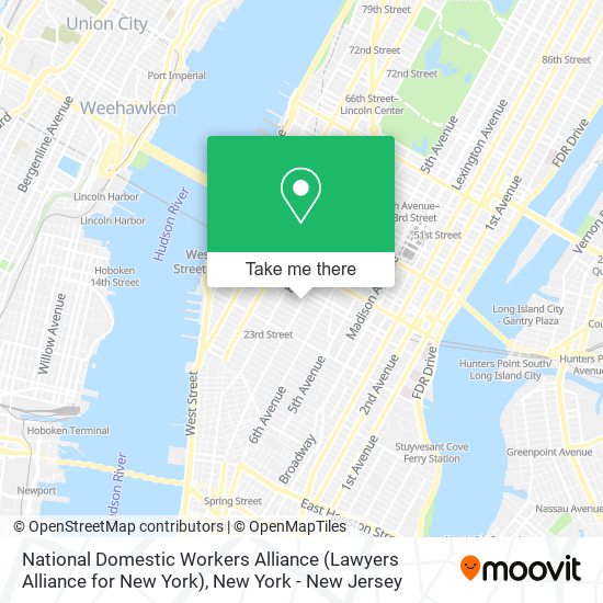 Mapa de National Domestic Workers Alliance (Lawyers Alliance for New York)