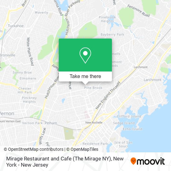 Mirage Restaurant and Cafe (The Mirage NY) map