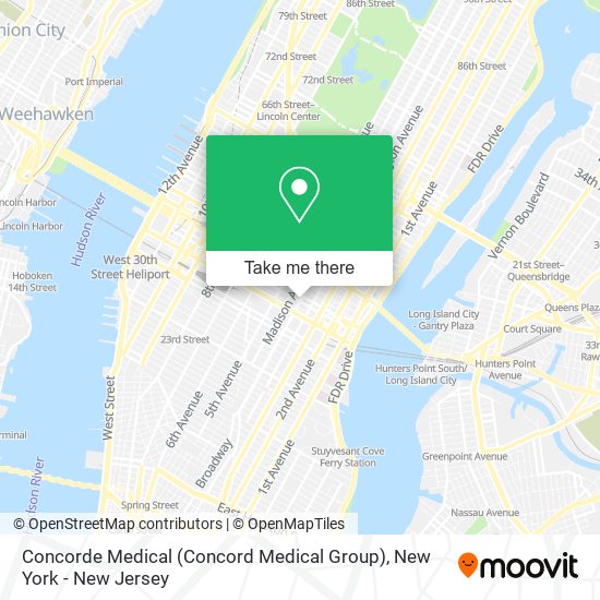 Mapa de Concorde Medical (Concord Medical Group)