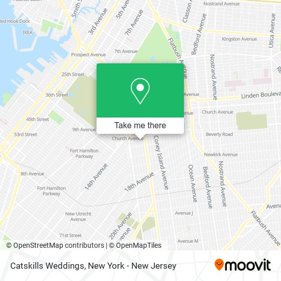 Mapa de Catskills Weddings