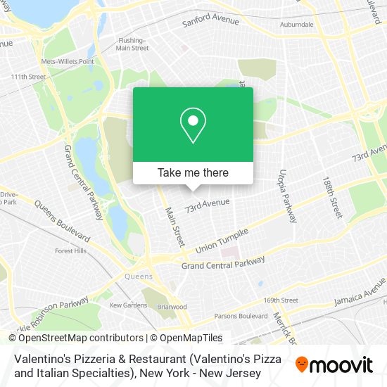 Mapa de Valentino's Pizzeria & Restaurant (Valentino's Pizza and Italian Specialties)