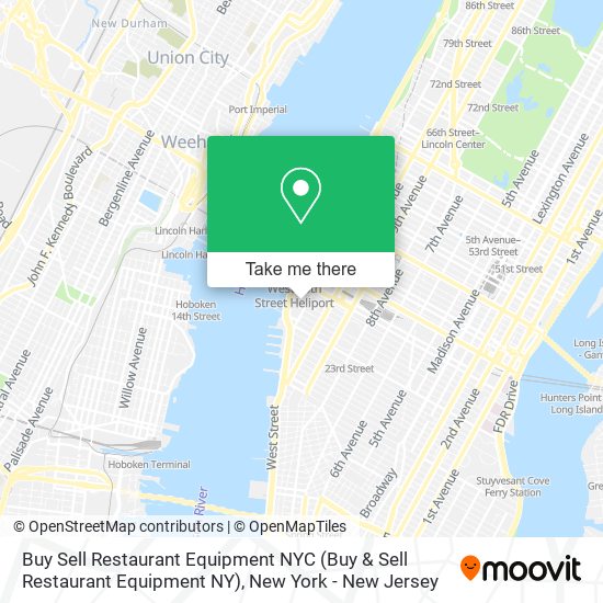 Buy Sell Restaurant Equipment NYC map