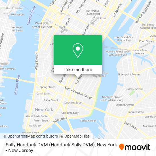 Sally Haddock DVM map