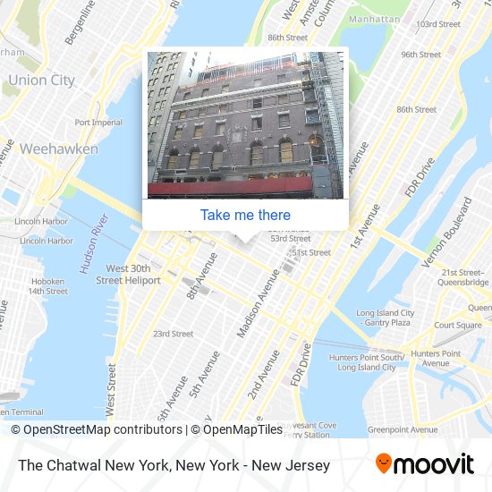 Mapa de The Chatwal New York