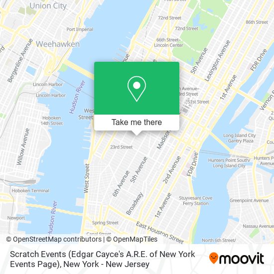 Mapa de Scratch Events (Edgar Cayce's A.R.E. of New York Events Page)