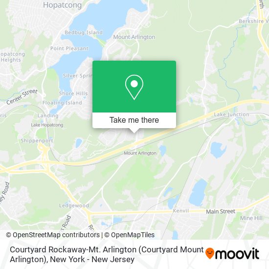 Mapa de Courtyard Rockaway-Mt. Arlington (Courtyard Mount Arlington)