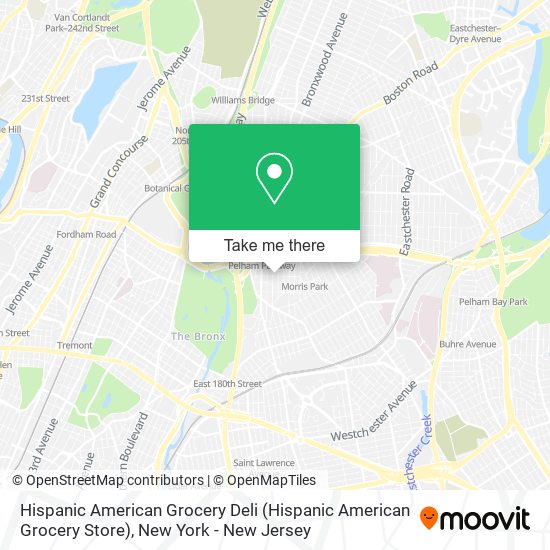Hispanic American Grocery Deli map