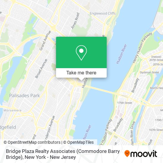 Bridge Plaza Realty Associates (Commodore Barry Bridge) map
