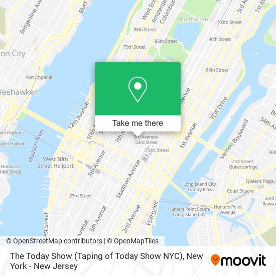 The Today Show (Taping of Today Show NYC) map