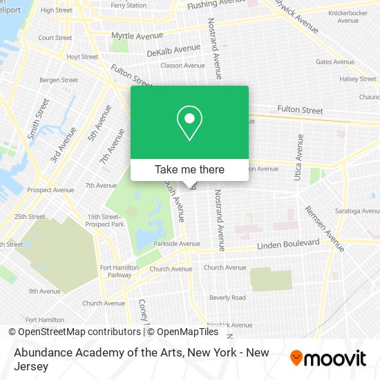 Mapa de Abundance Academy of the Arts