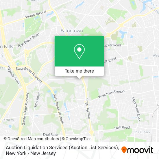 Auction Liquidation Services (Auction List Services) map