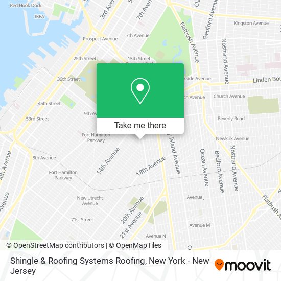 Shingle & Roofing Systems Roofing map
