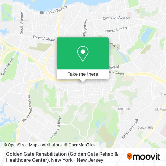 Golden Gate Rehabilitation (Golden Gate Rehab & Healthcare Center) map