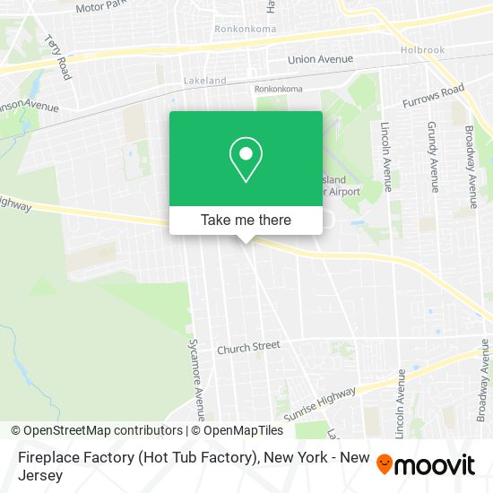Fireplace Factory (Hot Tub Factory) map