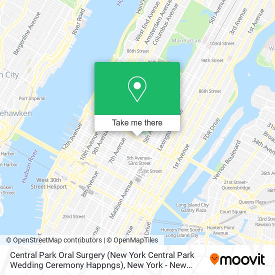 Central Park Oral Surgery (New York Central Park Wedding Ceremony Happngs) map