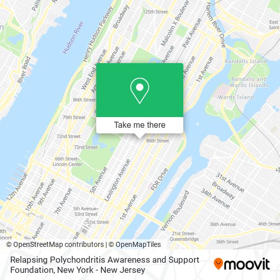 Mapa de Relapsing Polychondritis Awareness and Support Foundation