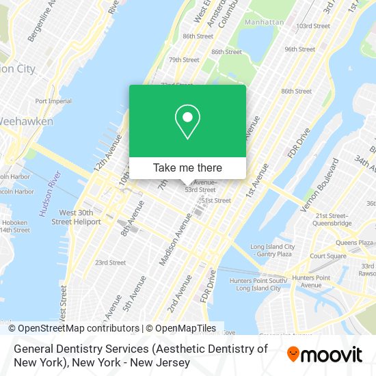 General Dentistry Services (Aesthetic Dentistry of New York) map