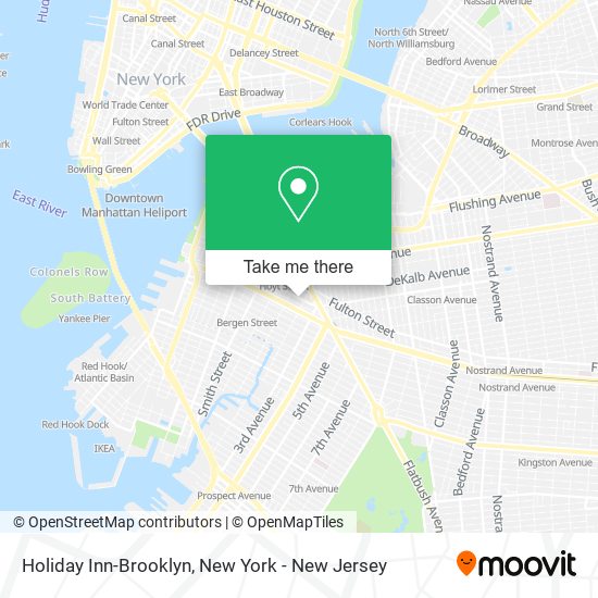 Holiday Inn-Brooklyn map