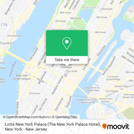 Mapa de Lotte New York Palace (The New York Palace Hotel)