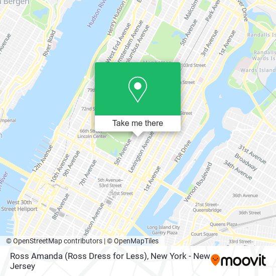 Mapa de Ross Amanda (Ross Dress for Less)