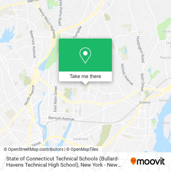 State of Connecticut Technical Schools (Bullard-Havens Technical High School) map