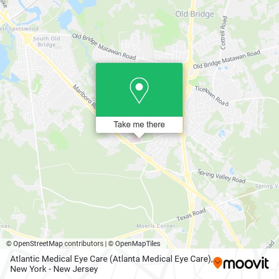 Atlantic Medical Eye Care map