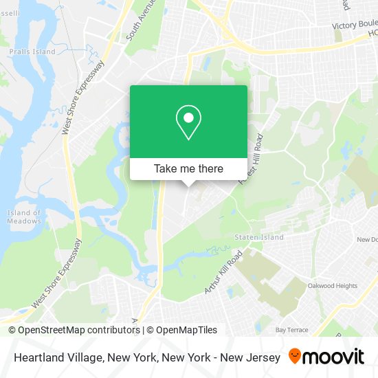 Mapa de Heartland Village, New York