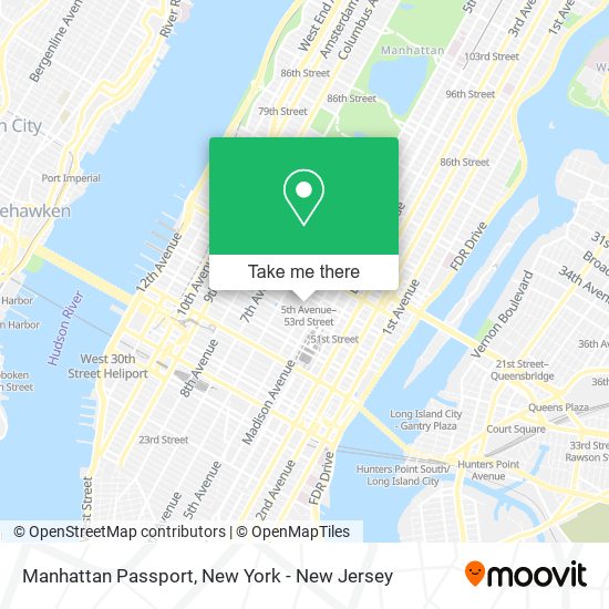 Manhattan Passport map