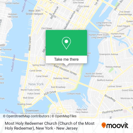 Mapa de Most Holy Redeemer Church (Church of the Most Holy Redeemer)