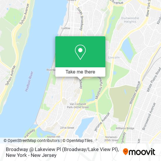 Broadway @ Lakeview Pl (Broadway / Lake View Pl) map