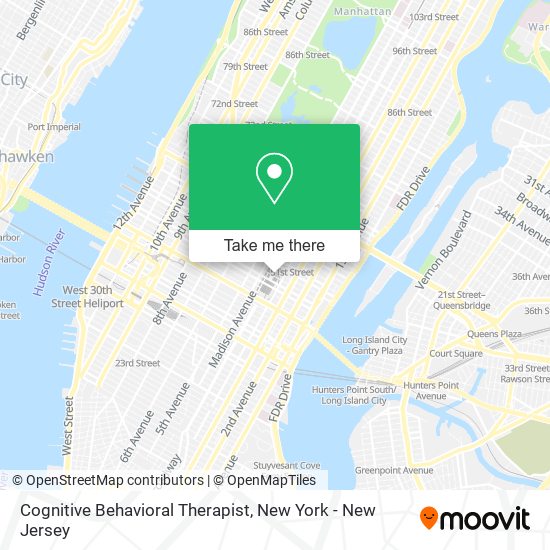 Cognitive Behavioral Therapist map